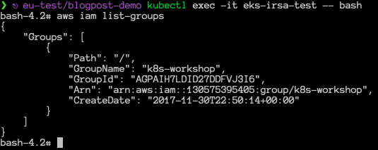 Kubernetes Security - EKS IRSA - 7