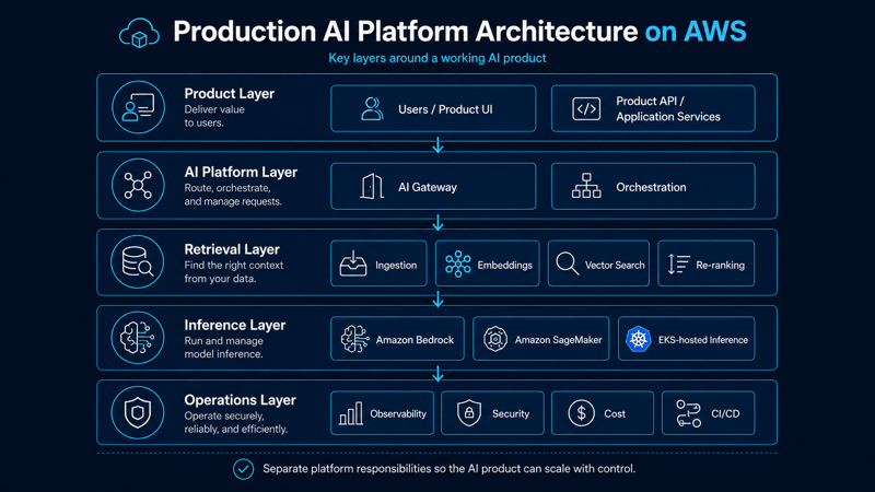 Production AI platform architecture on AWS